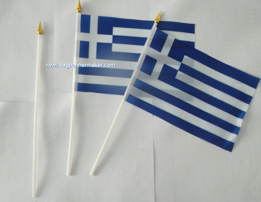 Fans hand flags