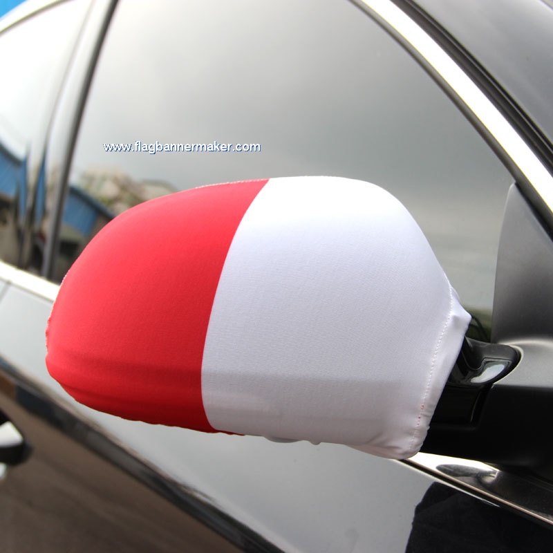 Corporate car mirror cover