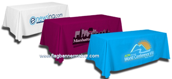 Corporate logo table throw