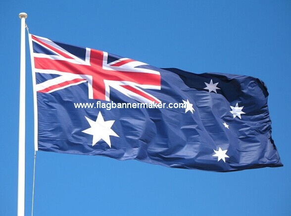 Printed Australia flags