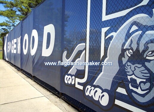 Fence banner mesh