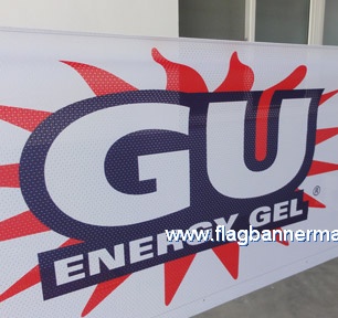 Mesh fence banner