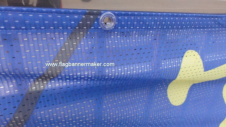 Printed mesh banner