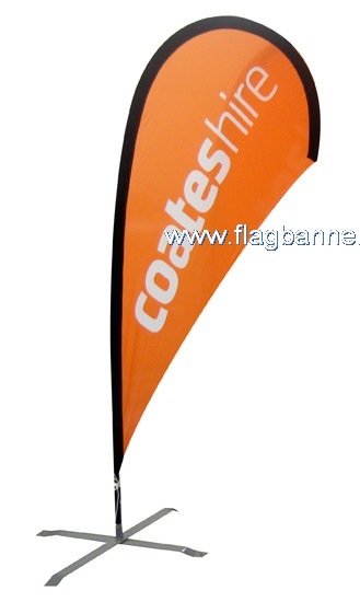 Custom teardrop flags