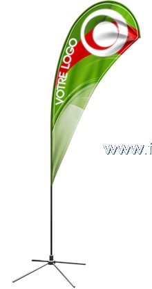 Custom teardrop banner