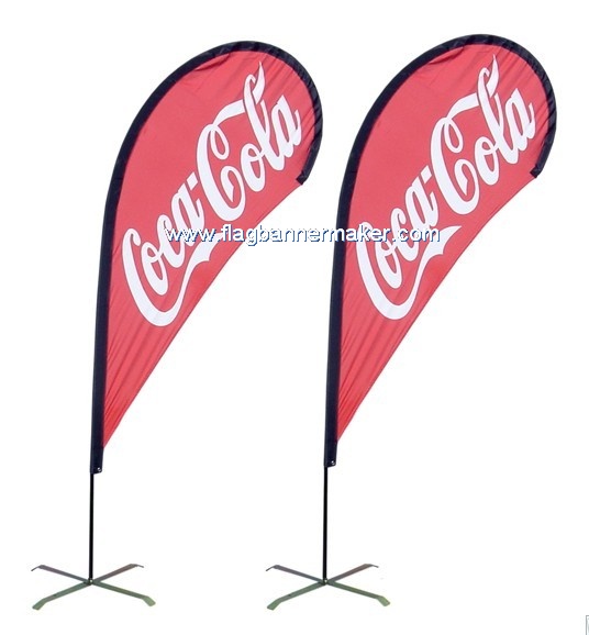 Advertising teardrop flags