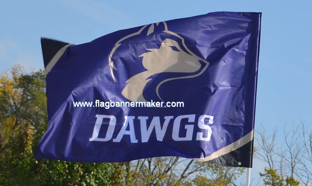 Custom school flags