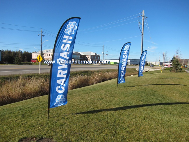 Custom logo sail flags