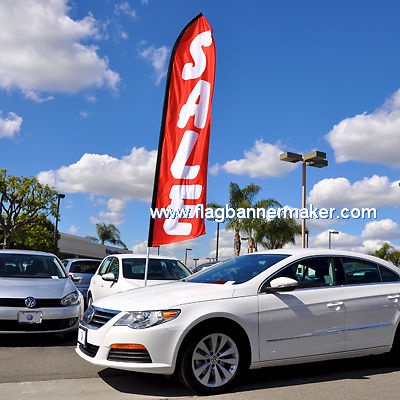 Car foot feather banner