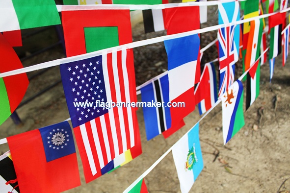 Event string bunting flag