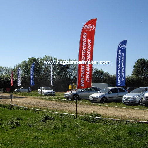 Shop front feather flags